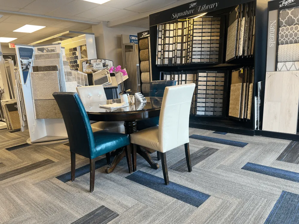 Product samples at showroom | Super Floors Of Alaska